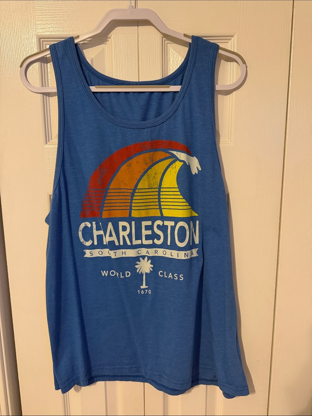 Charleston Graphic Tank Top - Blue